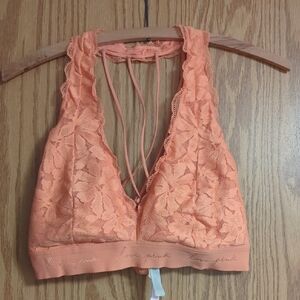 PINK Victoria's Secret Coral Lace Bralette